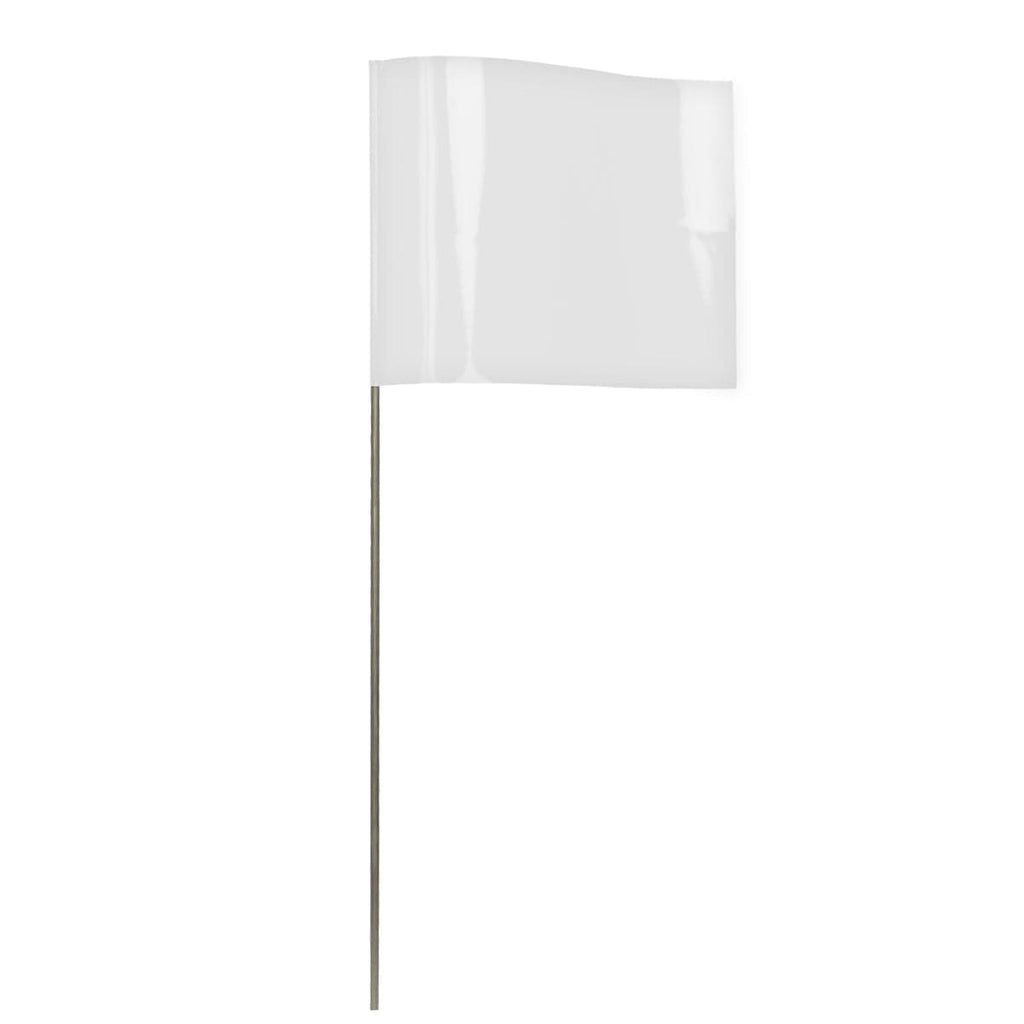 Blackburn 4" x 5" Plain High Gloss Poly Marking Flag | 100 Pack