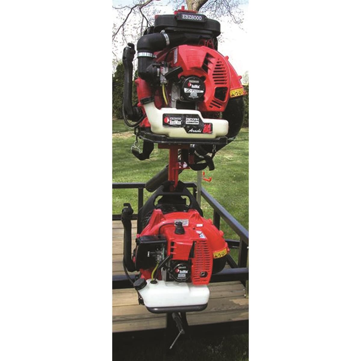 TrimmerTrap Double Backpack Blower Rack