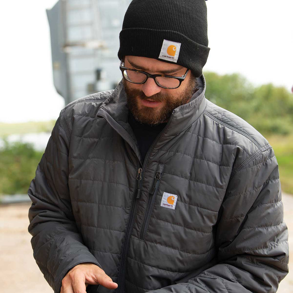 Shadow Carhartt Rain Defender Relaxed Fit Lightweight Insulated Jacket In Use+++Shadow Carhartt Rain Defender Relaxed Fit Lightweight Insulated Jacket In Use
