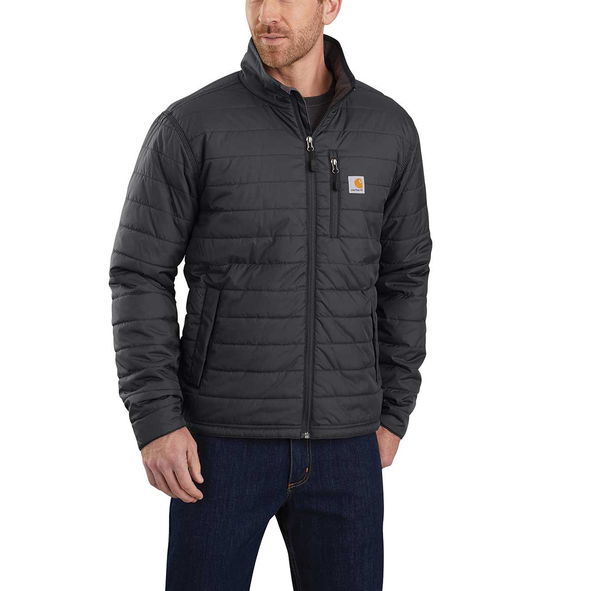 Carhartt Rain Defender Relaxed Fit Lightweight Insulated Jacket on model