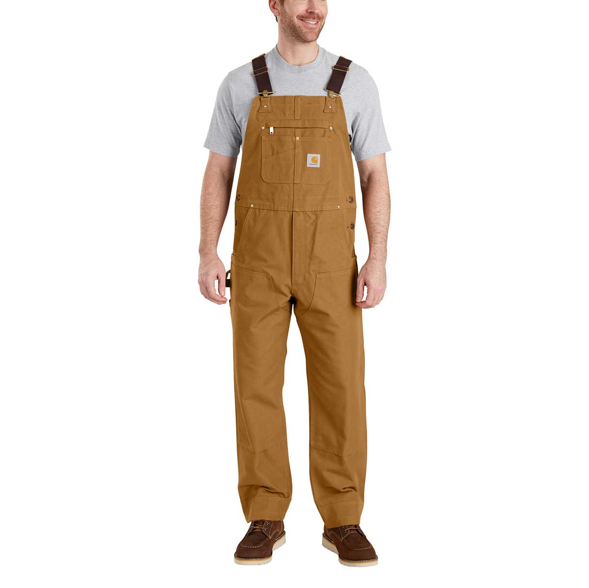 新品　carhartt duck bib overall 38×32 Carhartt Men's Duck Bib Overall - Brown | Gemplers