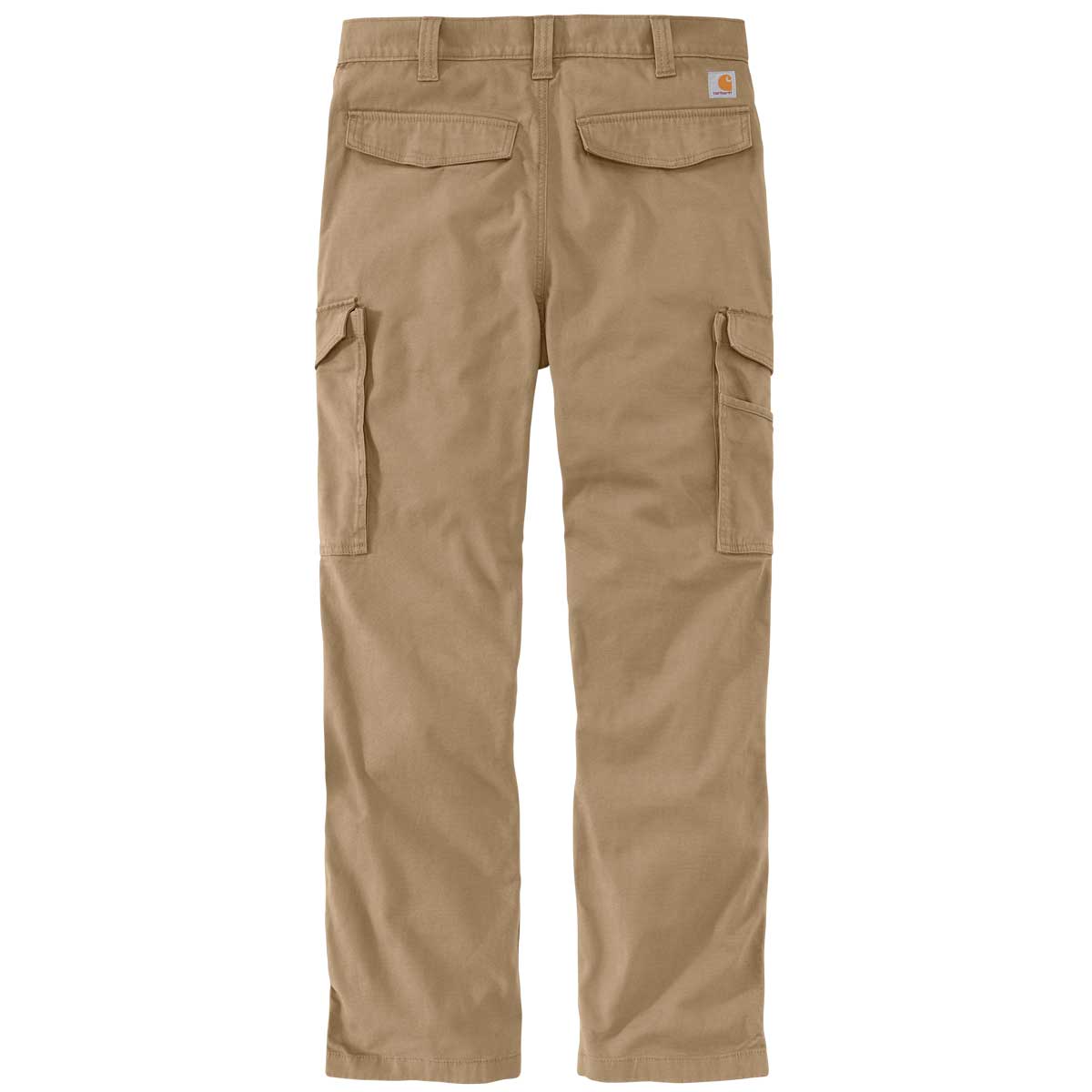 View of the back of the Carhartt Men's Rugged Flex Relaxed Fit Canvas Cargo Work Pant