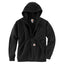 Black Carhartt Rain Defender Loose Fit Midweight Thermal Lined Full-Zip Sweatshirt