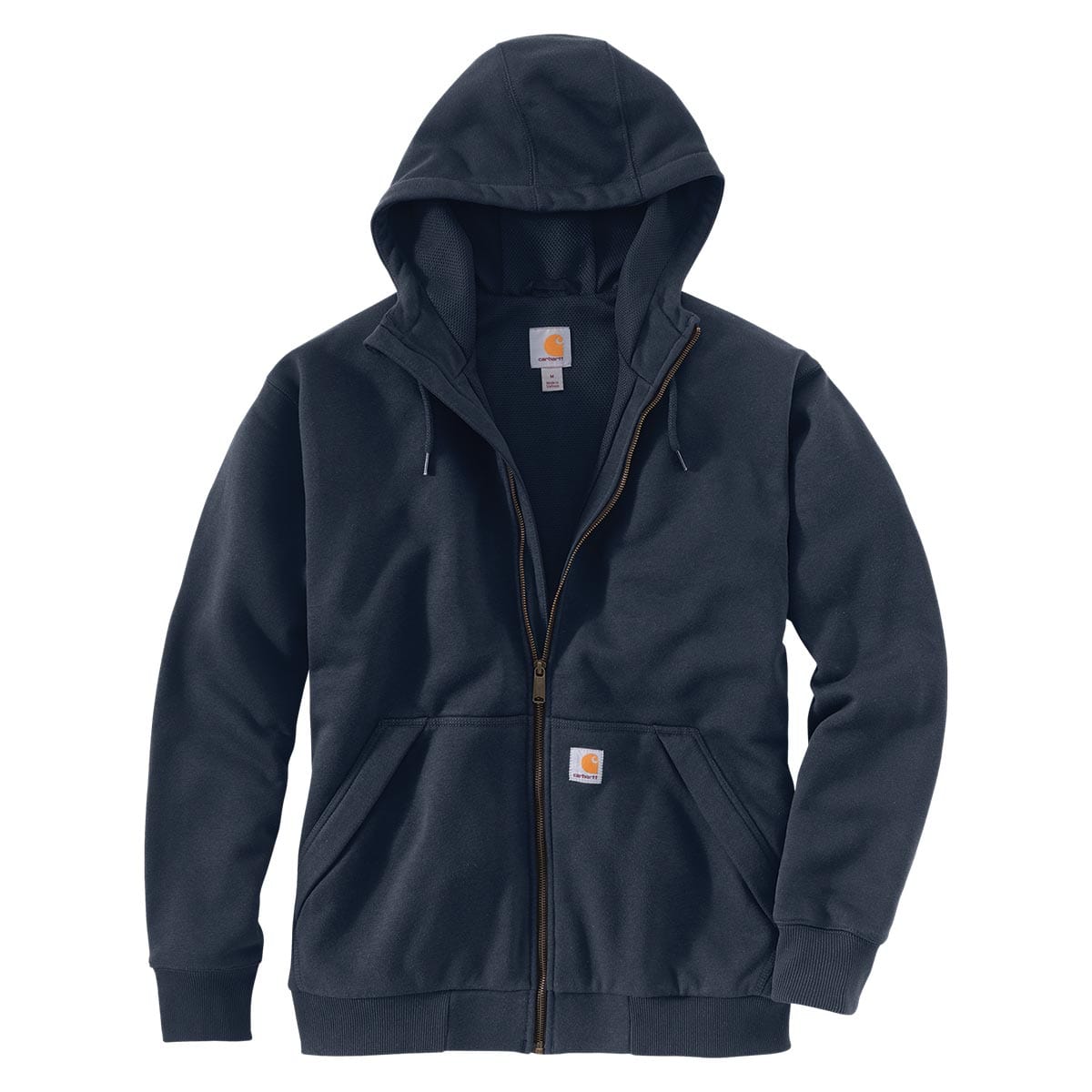 New Navy Carhartt Rain Defender Loose Fit Midweight Thermal Lined Full-Zip Sweatshirt