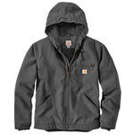 Gravel Carhartt OJ4392-M Relaxed Fit Washed Duck Sherpa-Lined Jacket - J141
