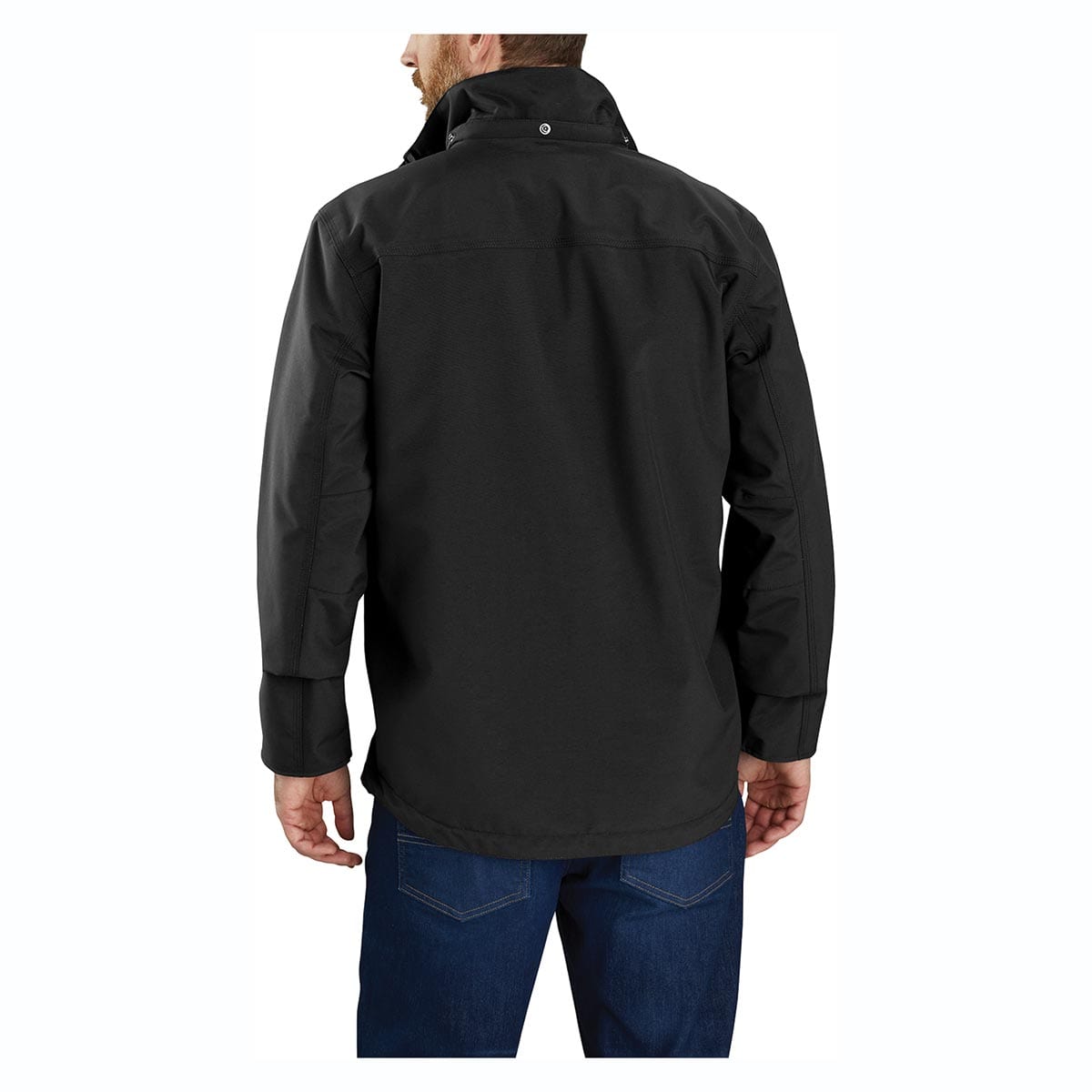 Black Carhartt Men's Storm Defender Loose Fit Heavyweight Jacket