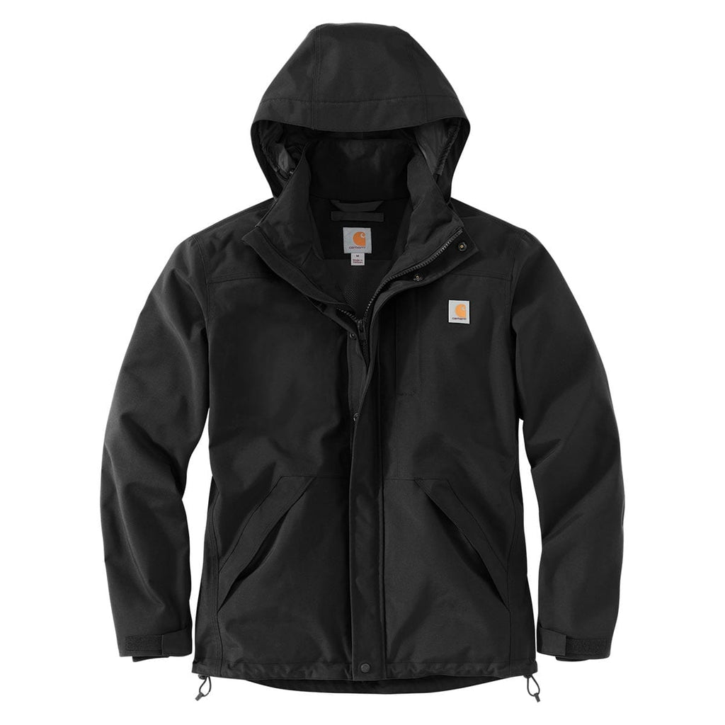 Black Carhartt Men's Storm Defender Loose Fit Heavyweight Jacket