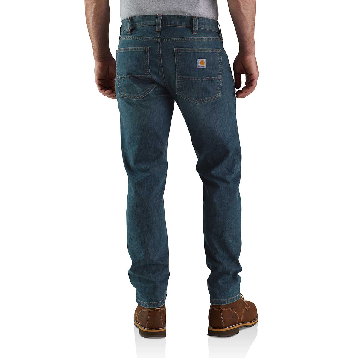 Carhartt Men's Relaxed Fit Natural-Rise Flannel-Lined 5-Pocket Jeans
