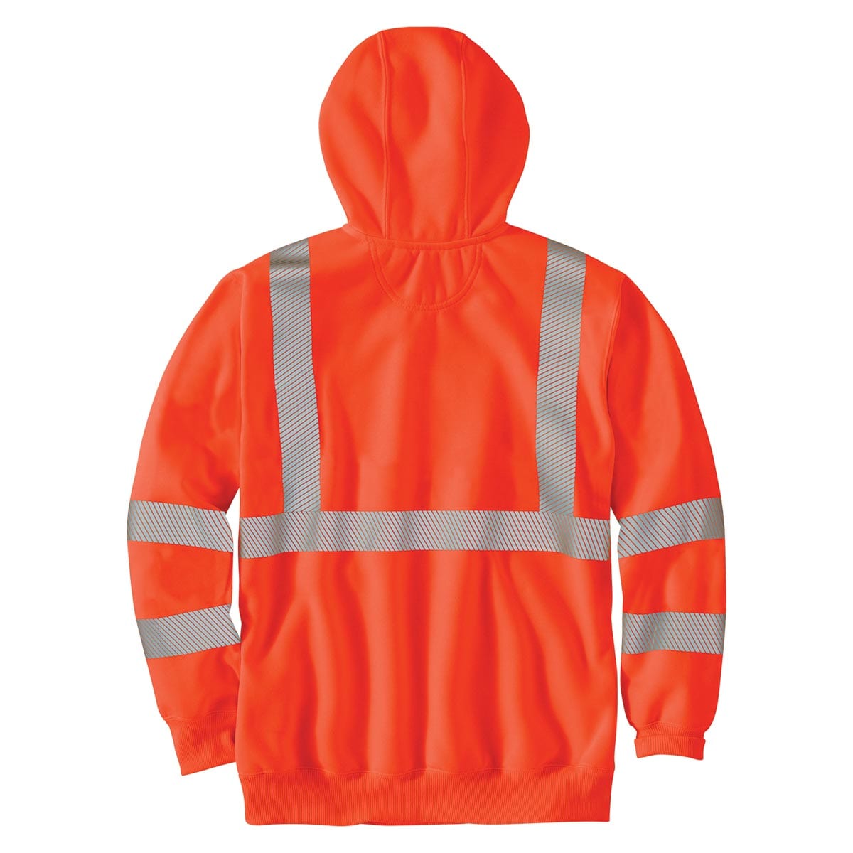 Bright Orange Carhartt ANSI Class 3 Loose Fit Midweight Hooded Hi-Vis Sweatshirt