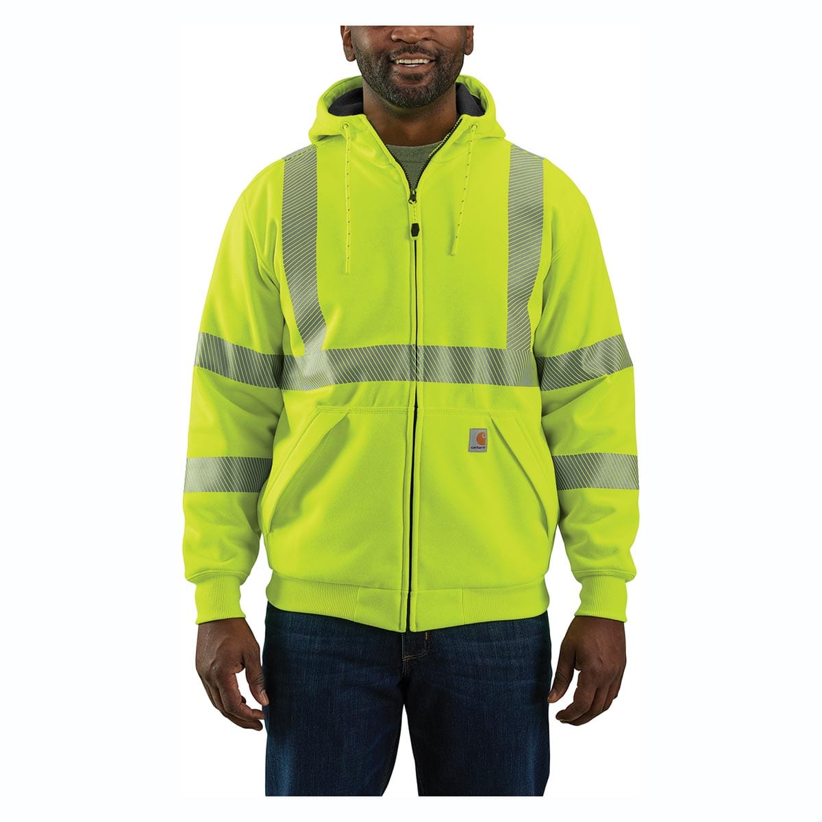 Carhartt ANSI Class 3 Loose Fit Midweight Full Zip Hi-Vis Sweatshirt