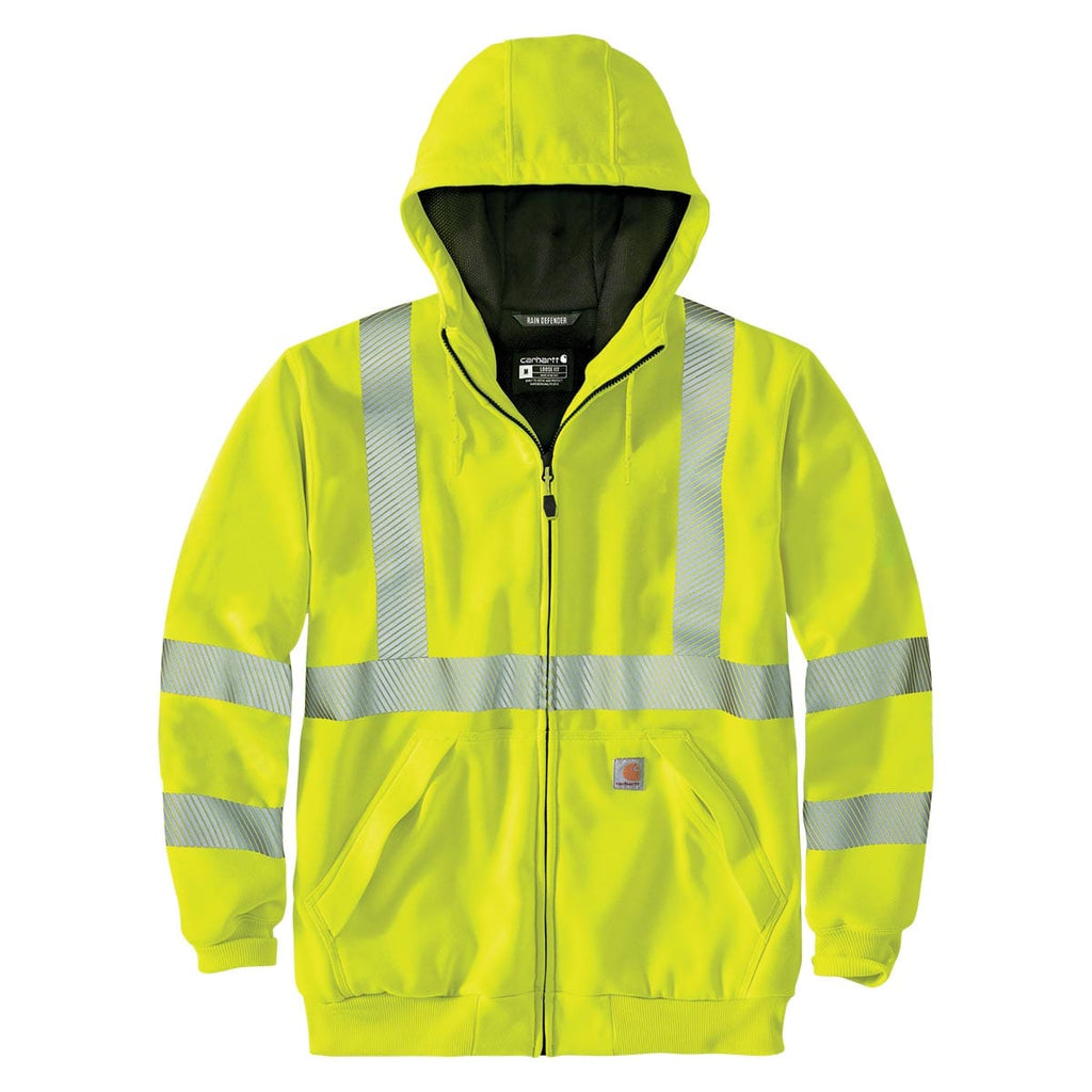 Brite Lime Carhartt ANSI Class 3 Loose Fit Midweight Full Zip Hi-Vis Sweatshirt