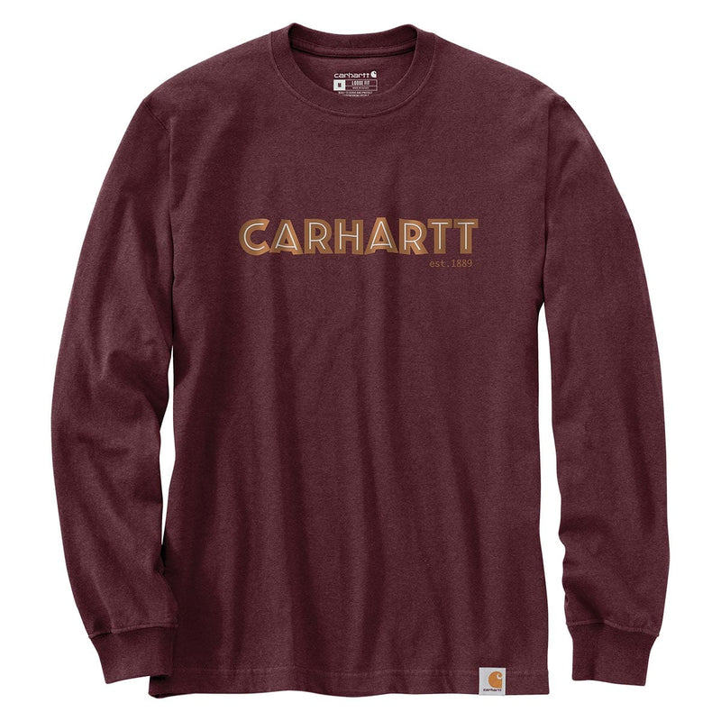 Carhartt Loose Fit Heavyweight Long Sleeve Logo Graphic T-Shirt