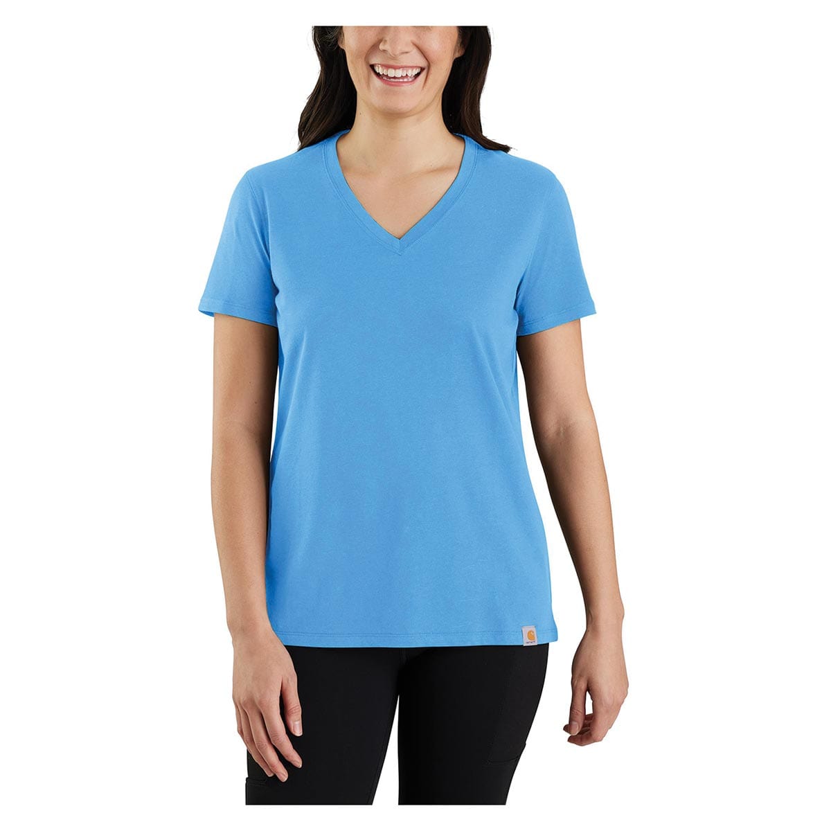 Carhartt Women's Relaxed Fit Lightweight Short Sleeve V-Neck T-Shirt