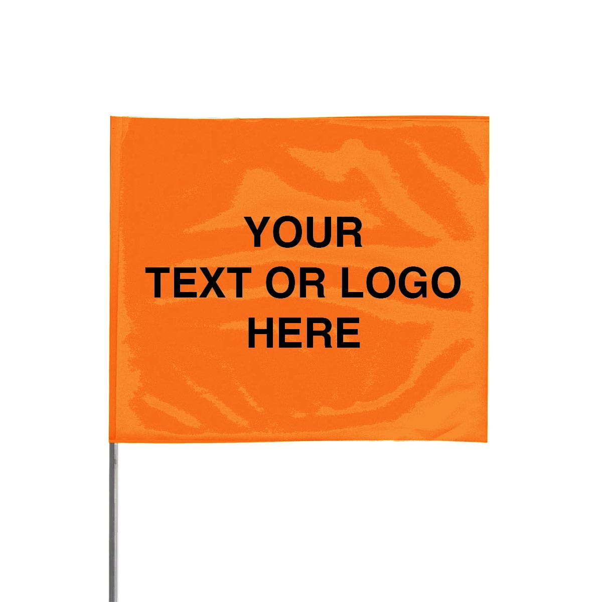 Custom Print Wire Stake Flags, 4" x 5", Pk of 100 (3,000 Minimum)