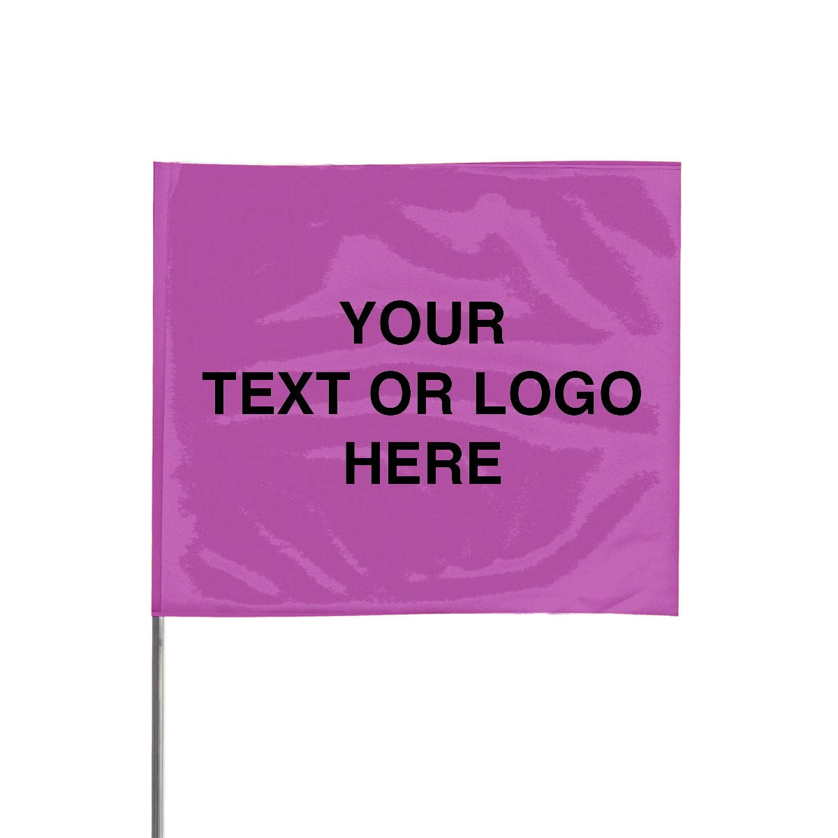 Custom Print Wire Stake Flags, 4" x 5", Pk of 100 (3,000 Minimum)