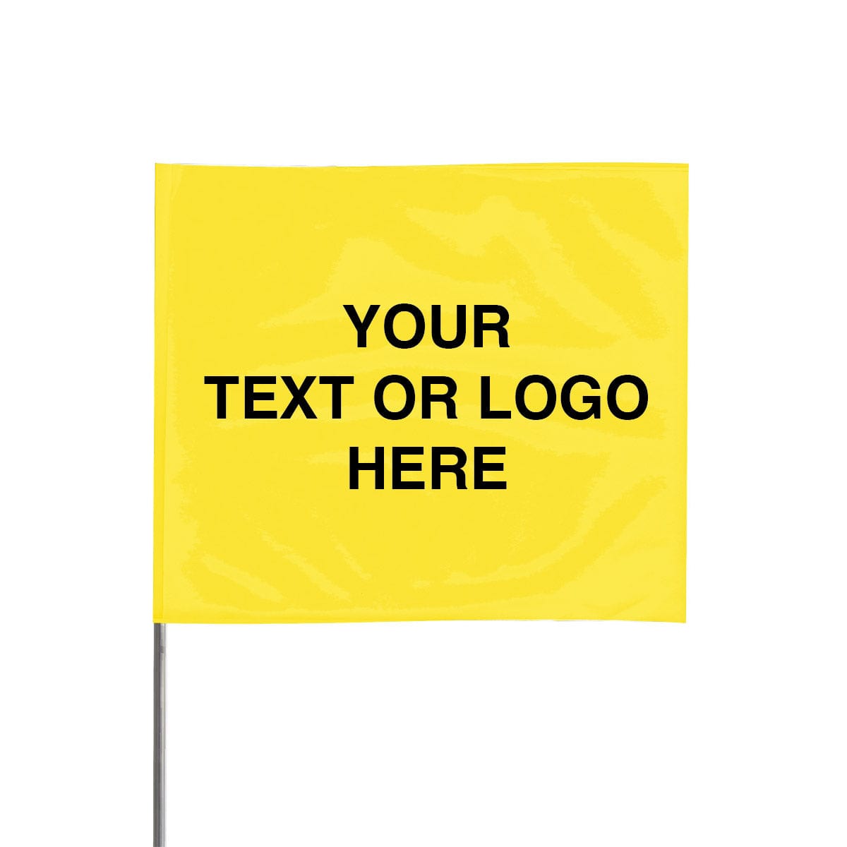 Custom Print Wire Stake Flags, 4" x 5", Pk of 100 (3,000 Minimum)