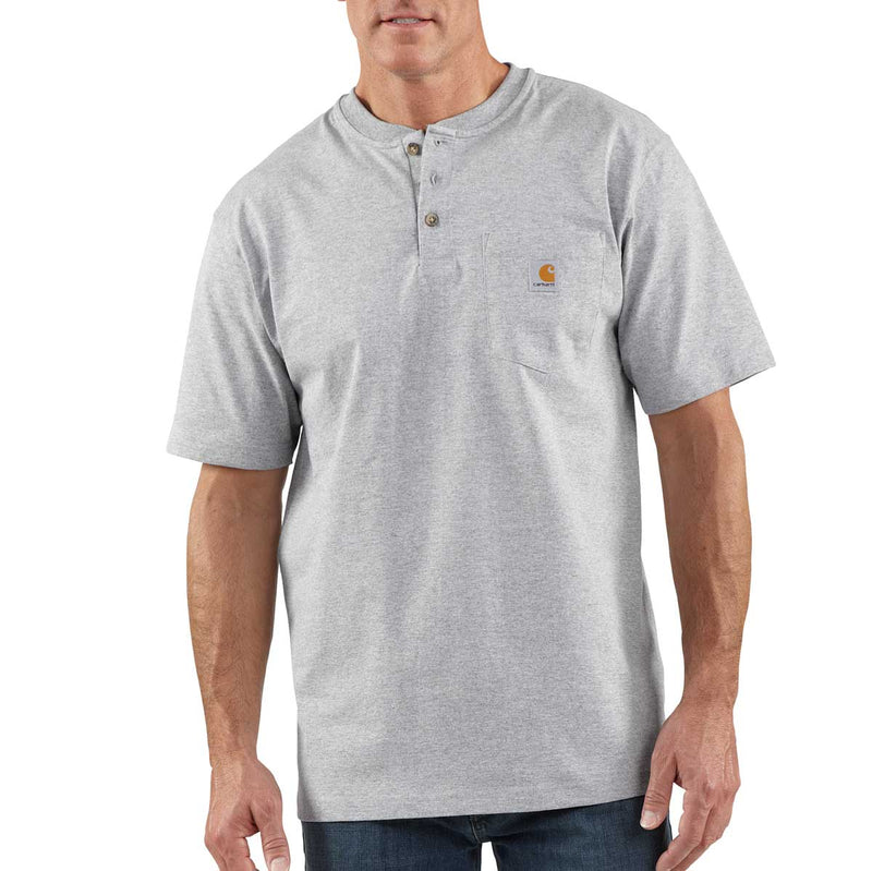 Carhartt K84 Short-Sleeve Henley Shirt with Pocket