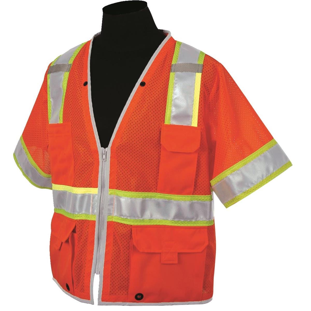 Orange Kishigo Brilliant Series Class 3 Hi-Vis Safety Vest