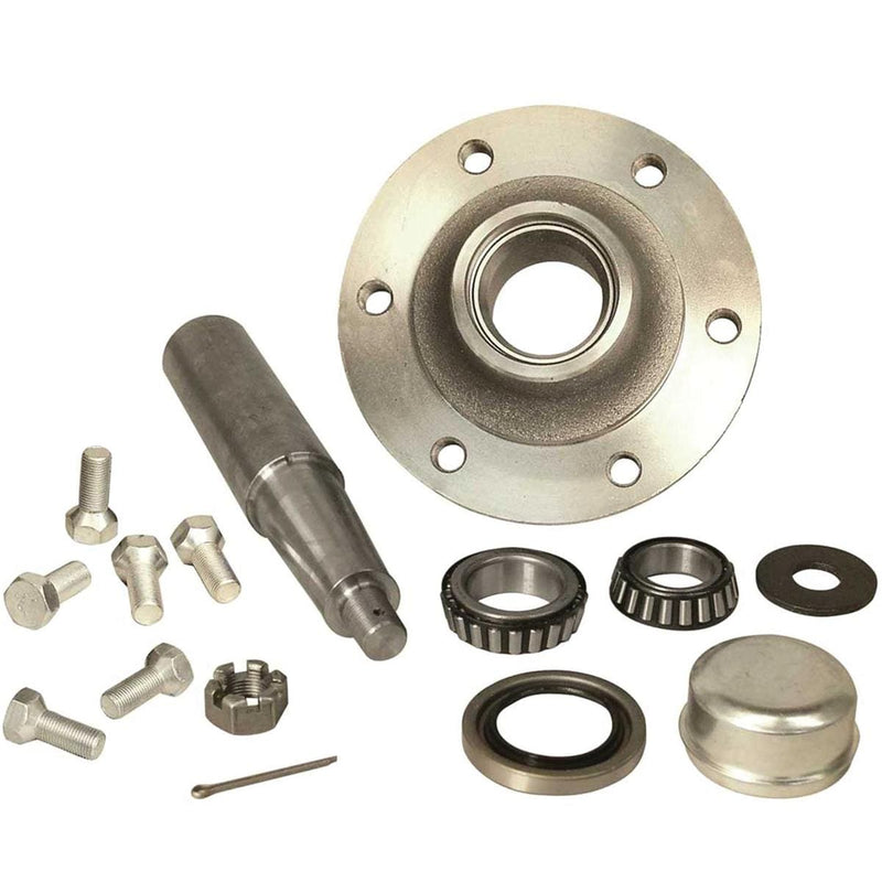 6-Hole Straight Spindle Stub Axle Assembly