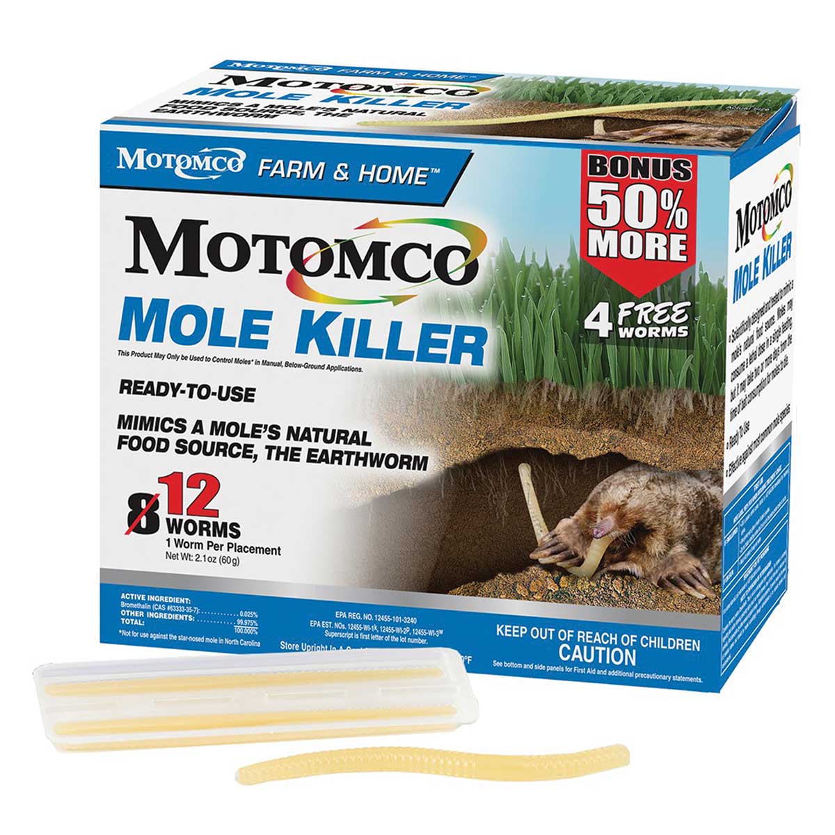 Motomco Mole Killer - Worm