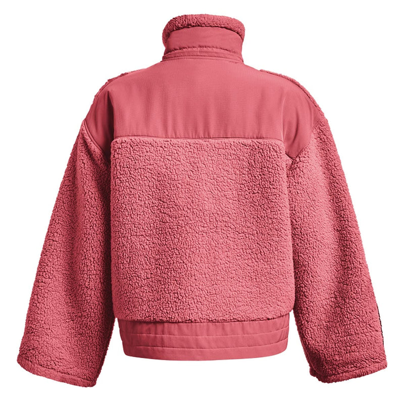 Under Armour Training woven full zip jacket in pink and white