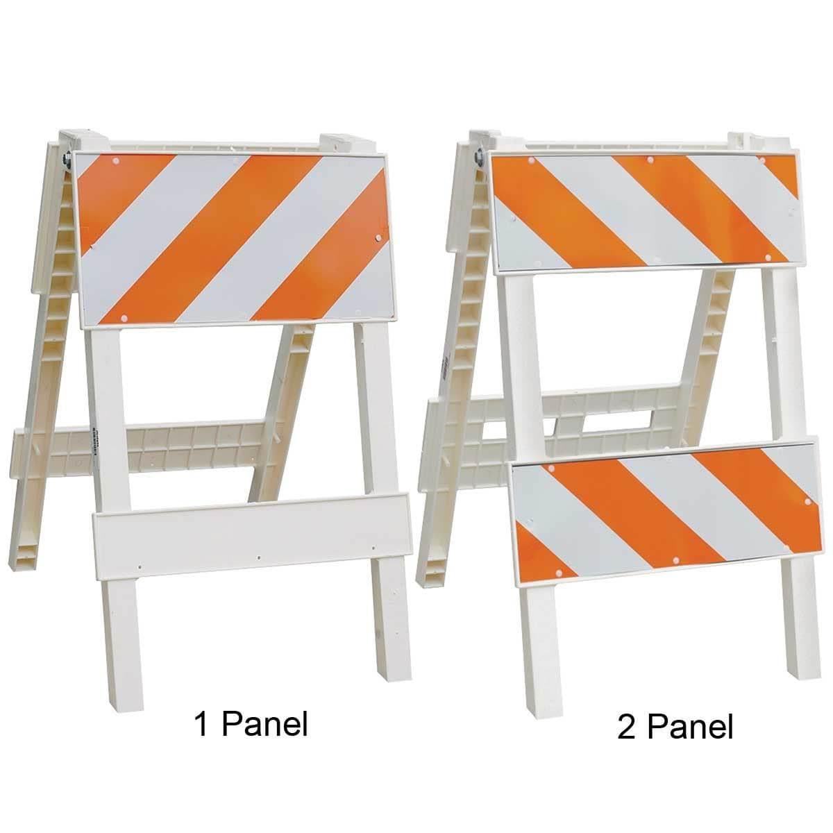 1 or 2 Panel Plastic Barricade