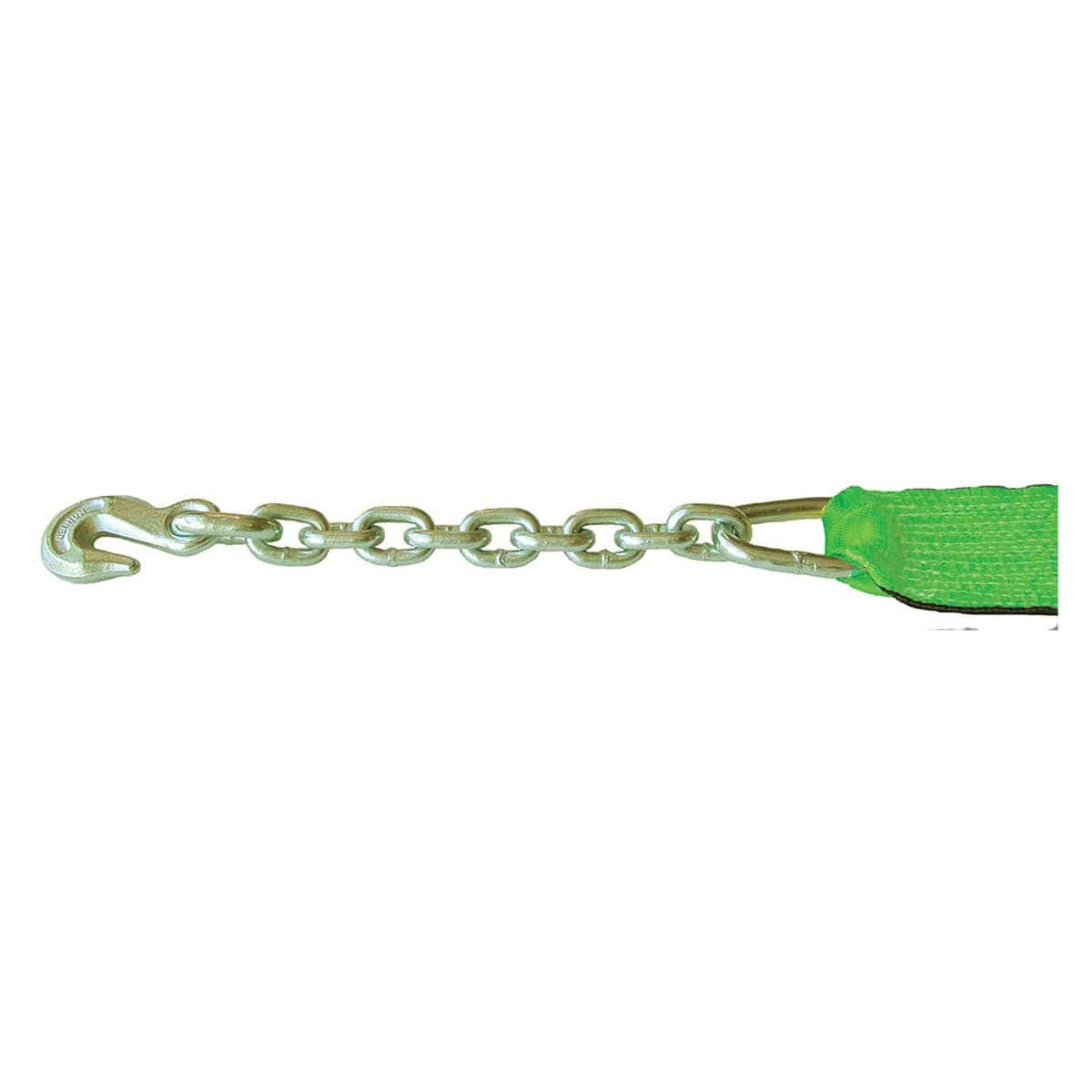 Tuff-Edge Webbing Lift-All High Test Chain with Grab Hook Tie Downs