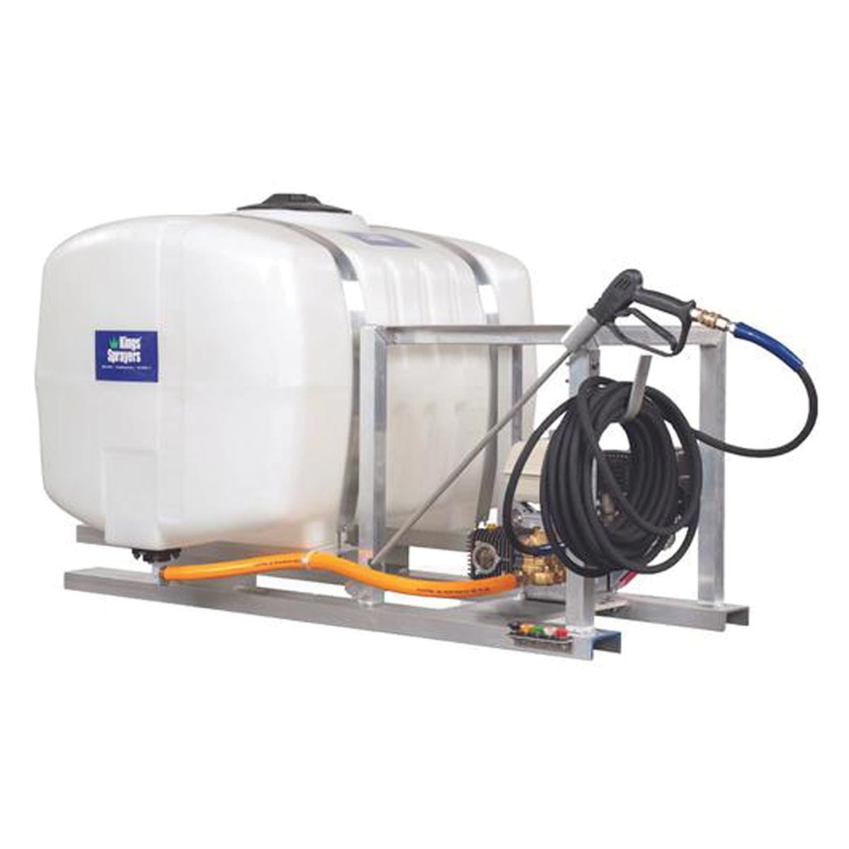 Skid-Mounted Pressure Washing Unit without Hose Reel, 100 gal.