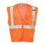 Orange Kishigo Ultra-Cool Clear ID ANSI Class 2 Hi-Vis Safety Vest
