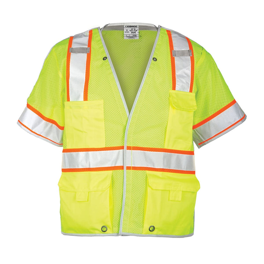 Lime Kishigo Brilliant Series ANSI Class 3 Breakaway Hi-Vis Safety Vest