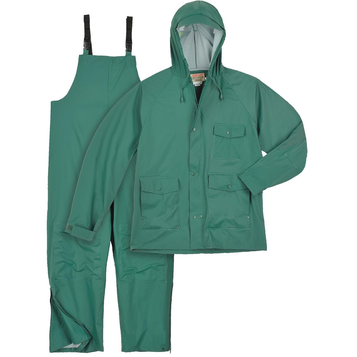 PVC-on-Nylon Rain Jacket & Bibs, Rainwear