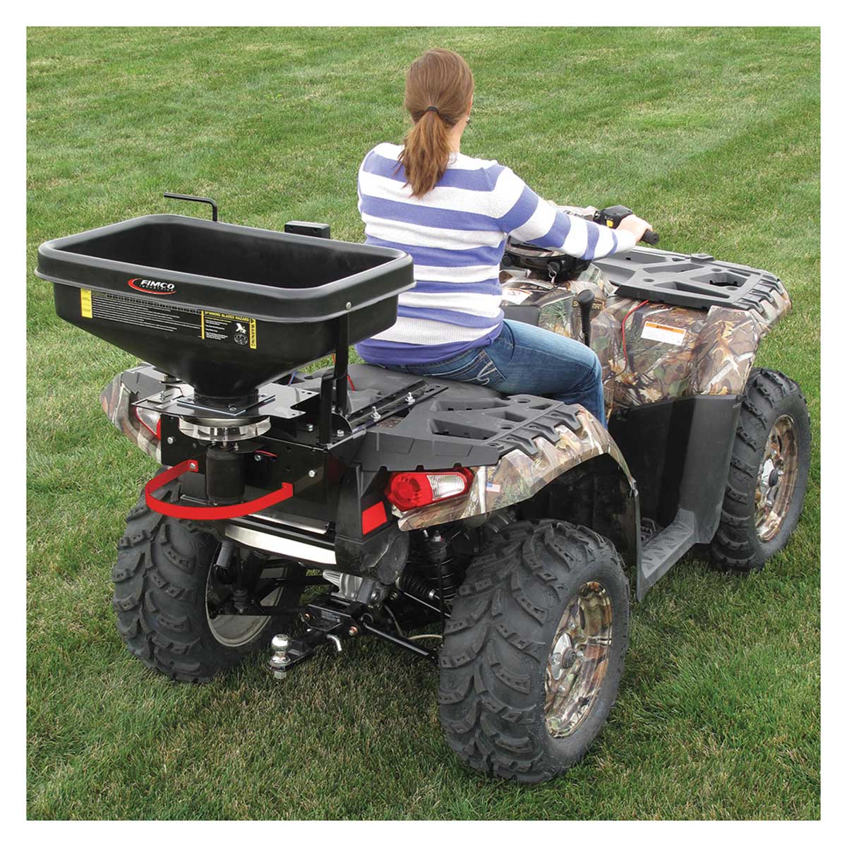 FIMCO ATV Spreader, 145 lb. Capacity, ATV-DMS-12V