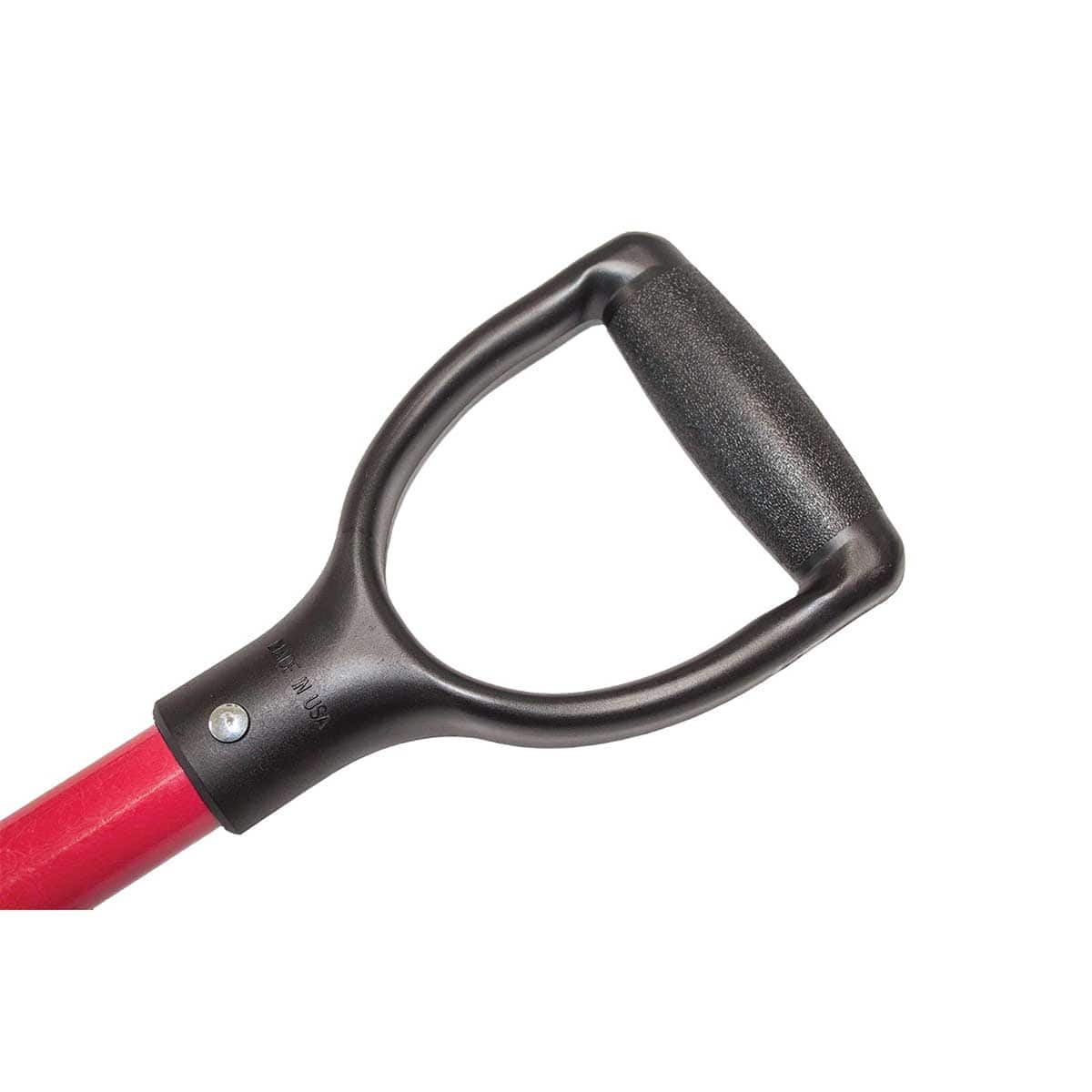 Closeup of the handle on Bully Tools D-Handled Spading Fork