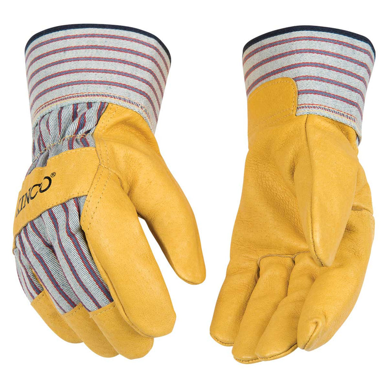 Kinco Grain Pigskin Palm Gloves with Safety Cuff