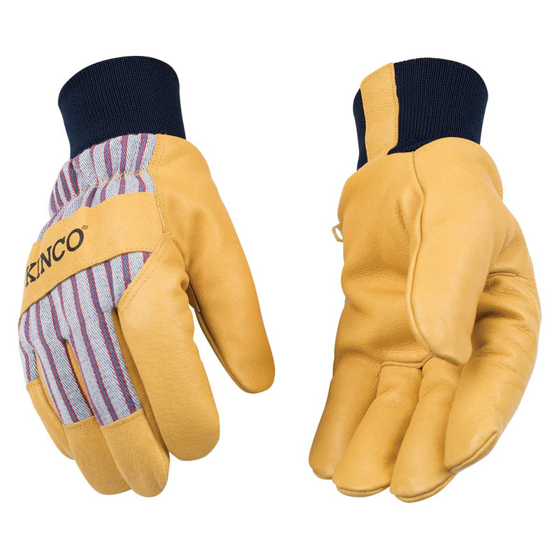 Kinco Premium Grain Pigskin Lined Work Gloves with Knit Wrist