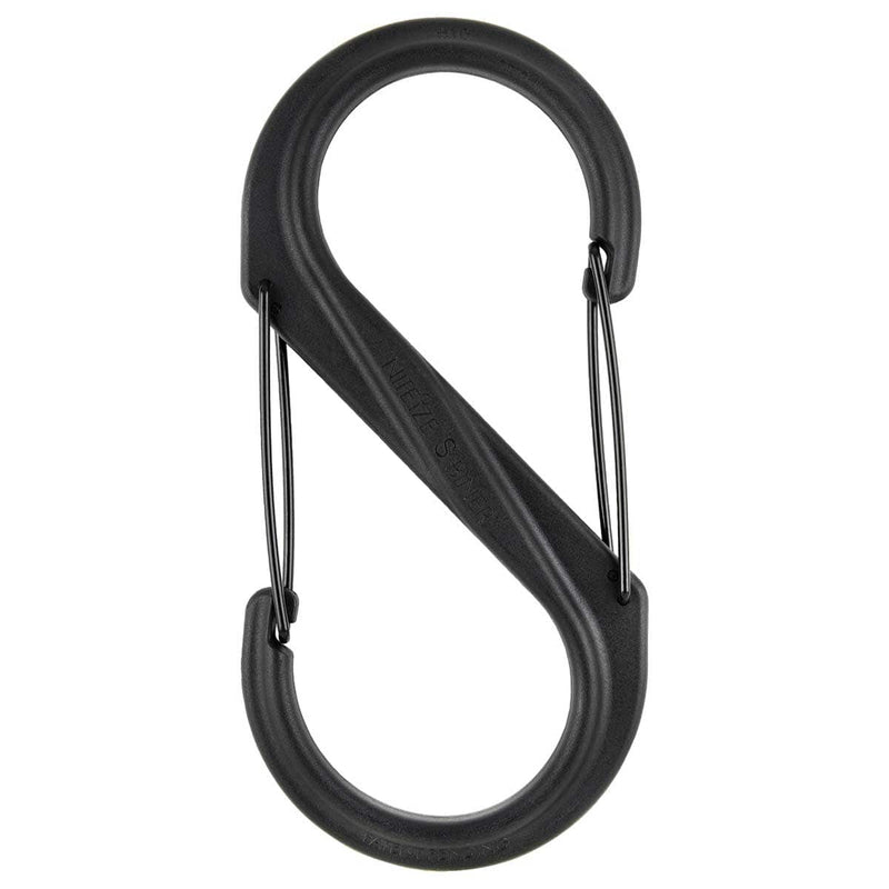 BigToolRack S-Biner® Dual Carabiner Plastic #10 - Black/Black Gates