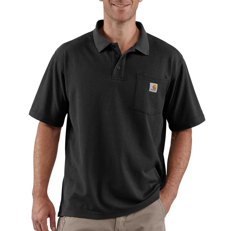 Carhartt Men's Loose Fit Midweight Short-Sleeve Pocket Polo Shirt