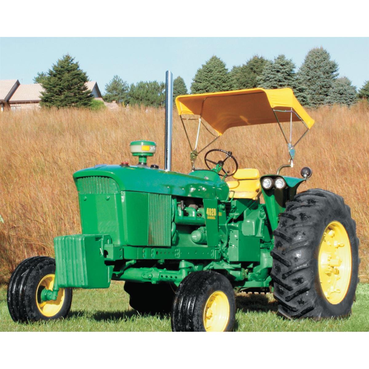 Front view of 48"W Folding Buggy-Top Tractor Canopy