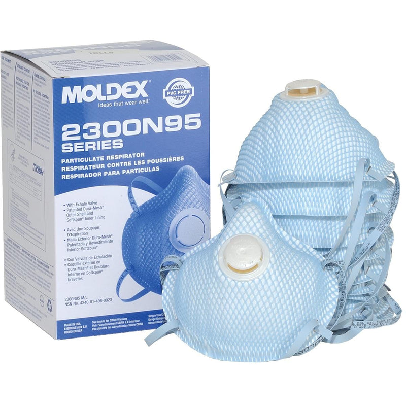 MOLDEX 2300 N95 Respirators With Exhale Valve