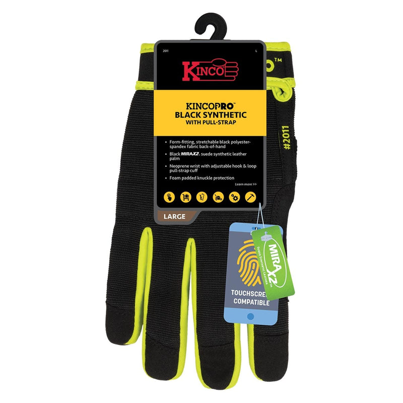 Kinco KincoPro Black Synthetic with Pull-Strap