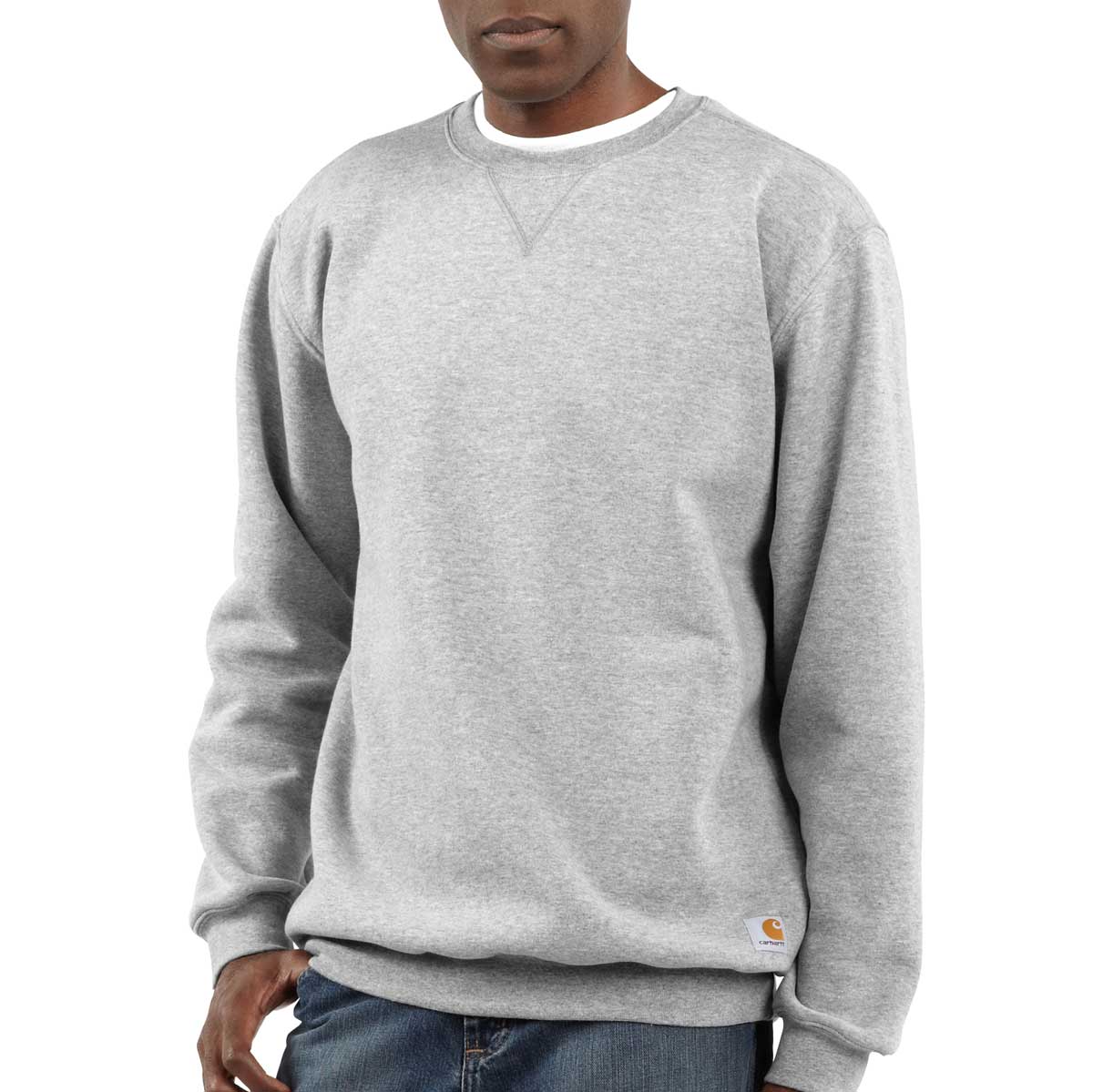 Carhartt K124 Sweatshirt Crewneck Pullover on model
