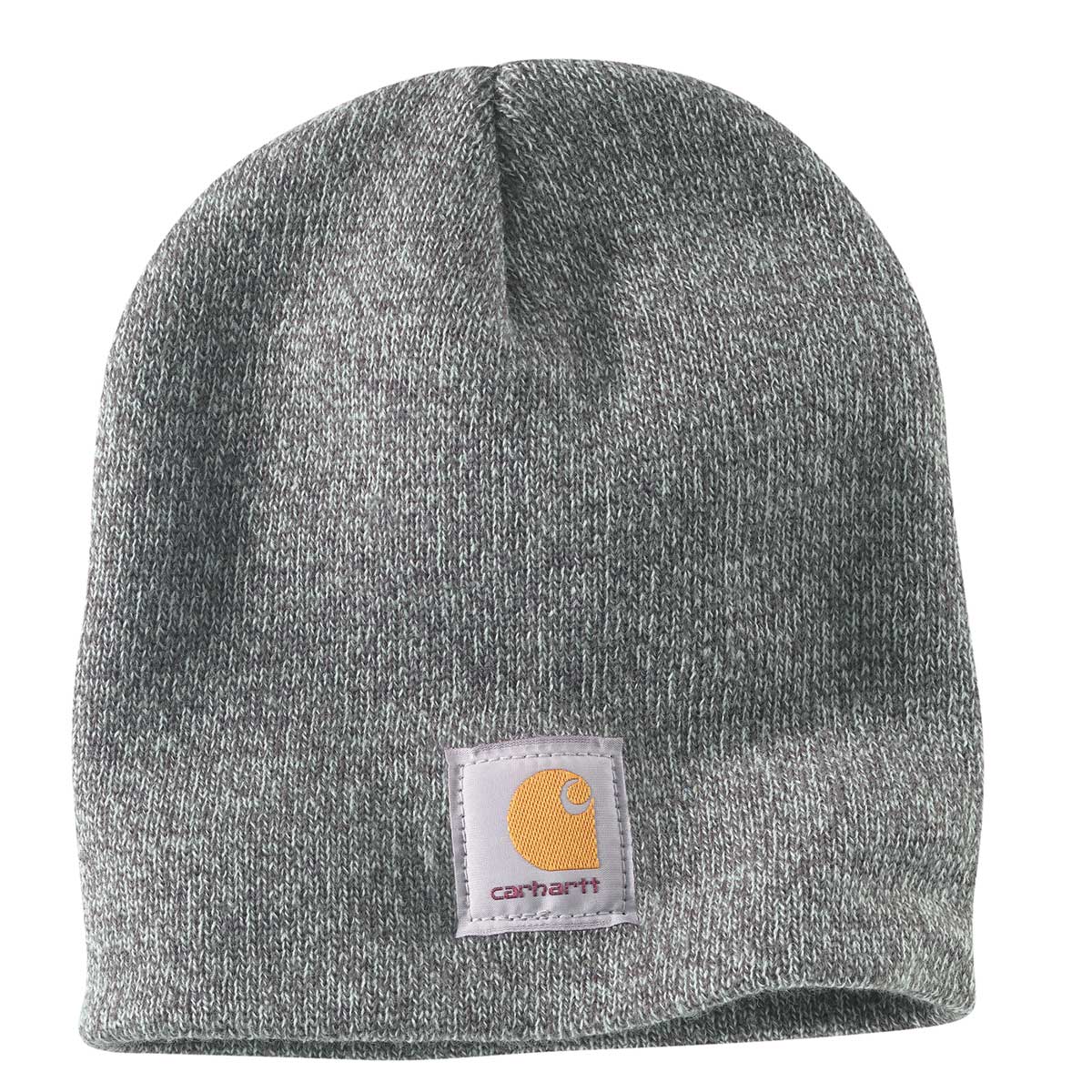 Gray Carhartt A205 Knit Beanie Hat