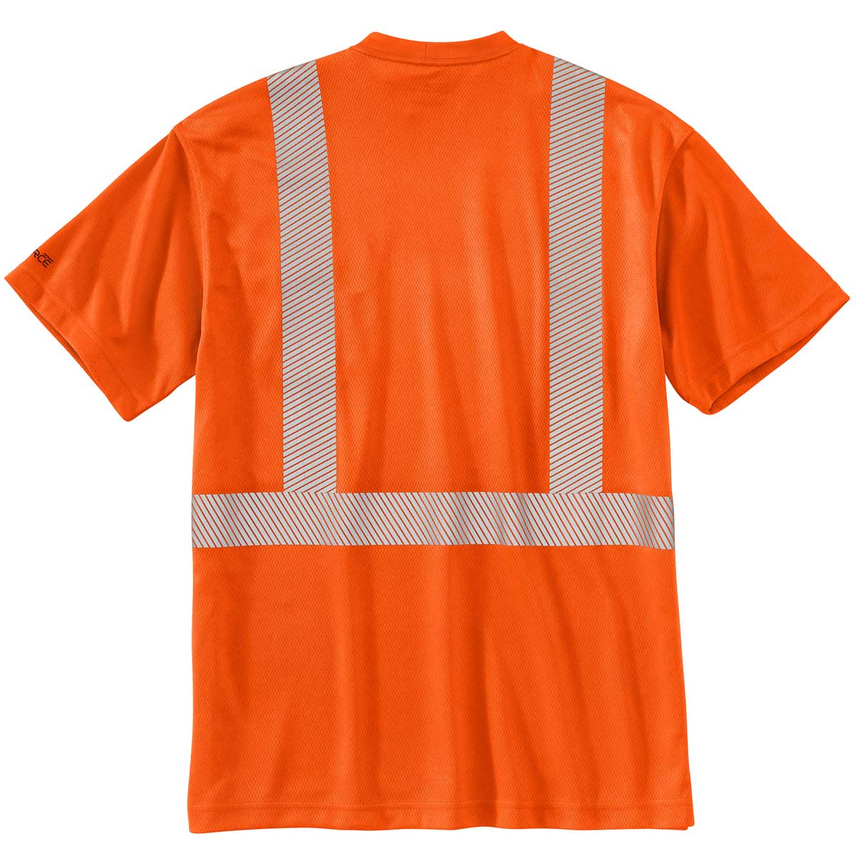 View of the back of the Carhartt 100495 ANSI Class 2 Hi-Vis Force Short-Sleeve T-Shirt