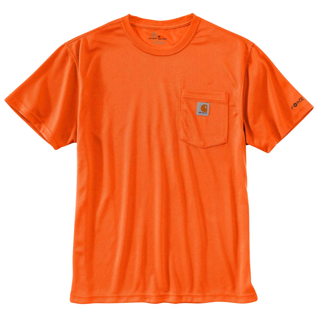 Orange Carhartt Force 100493 Color Enhanced Visibility Short-Sleeve Hi-Vis T-Shirt
