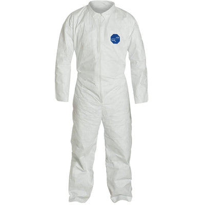 DUPONT Unhooded Tyvek® Coveralls with Open Ankles and Wrists
