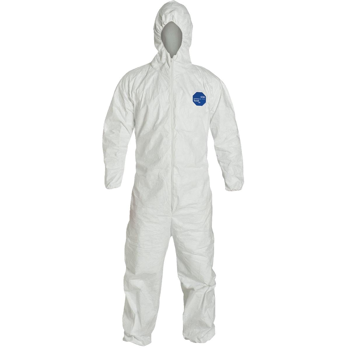 DUPONT Hooded Tyvek® Coveralls with Elastic Wrists and Ankles