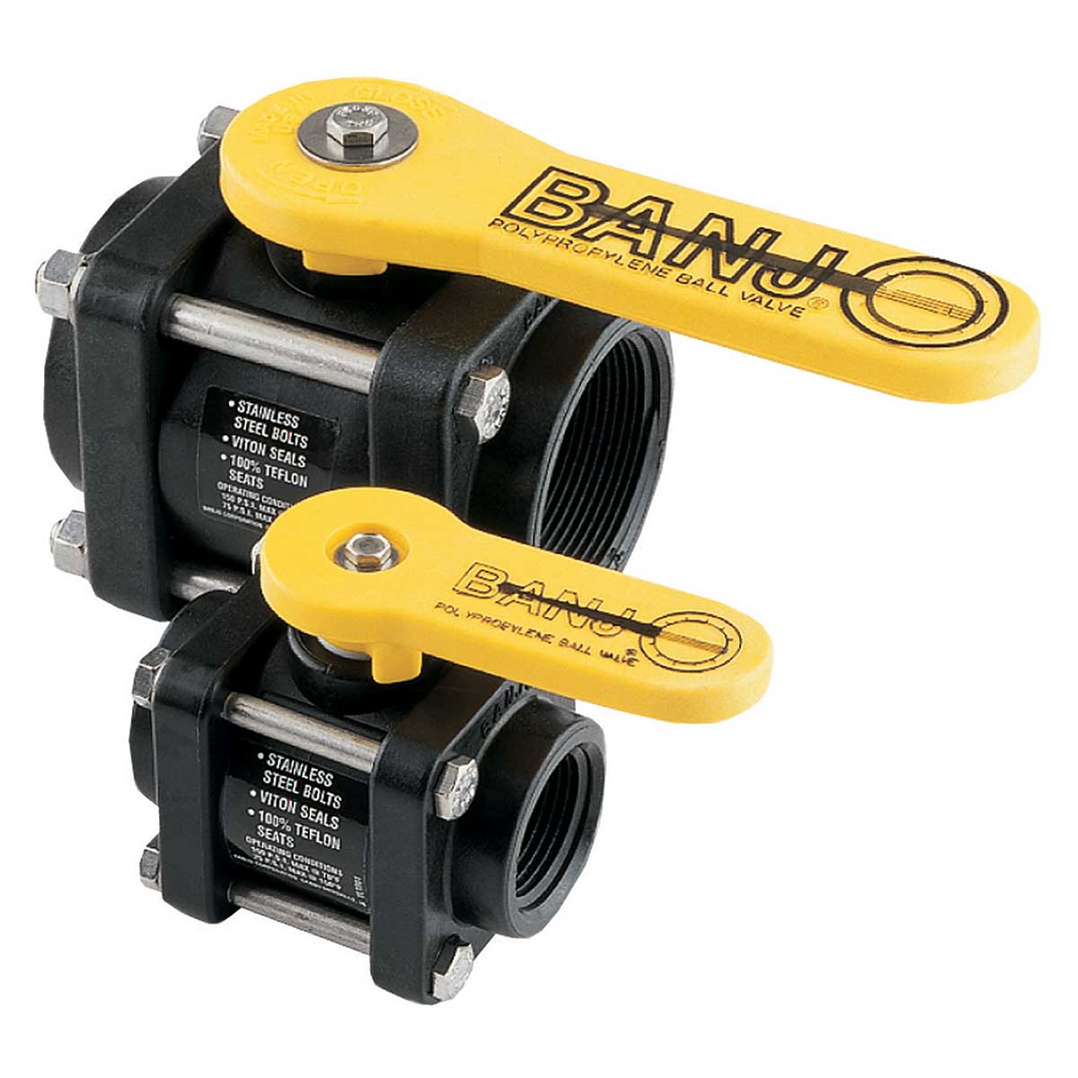 Banjo 4-Bolt Poly Ball Valves