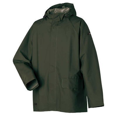 Army Green Helly Hansen Mandal PVC Rain Jacket