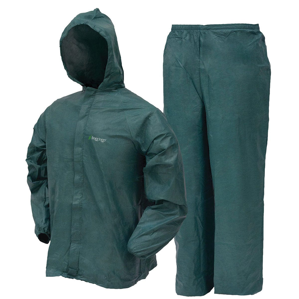 Forest Green Frogg Toggs Men's Ultra-Lite Rainsuit