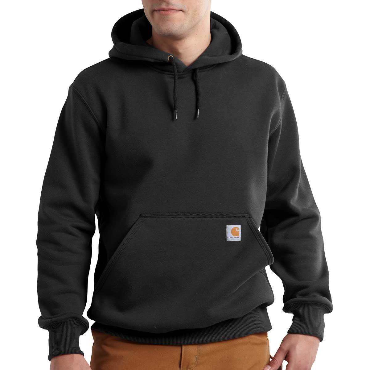 Black Carhartt Rain Defender Loose Fit Heavyweight Sweatshirt